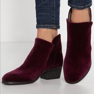Anthropologie Hudson London Velvet boots
